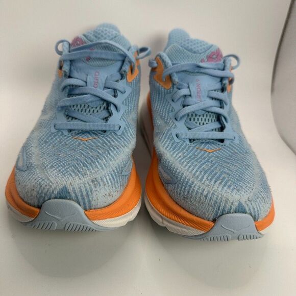 Hoka One One W Clifton 9 Shoes Women Size 6B Blue Running Cushioned Trainer - Picture 4 of 15